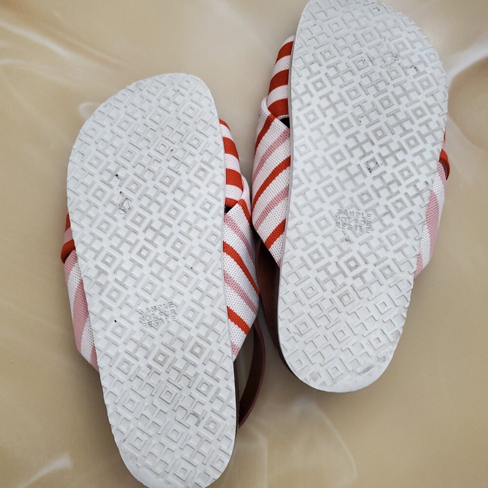 Tory Burch Corey Multi Patchwork Stripe Flatform … - image 8